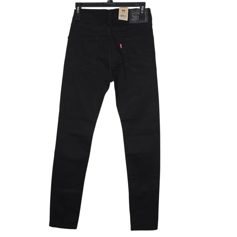 Levis 510 Skinny Jeans Mens 26x32 Black Stretch Denim Modern Fit Pants NEW
